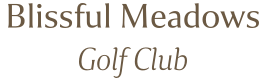 Blissful Meadows Golf Club Logo